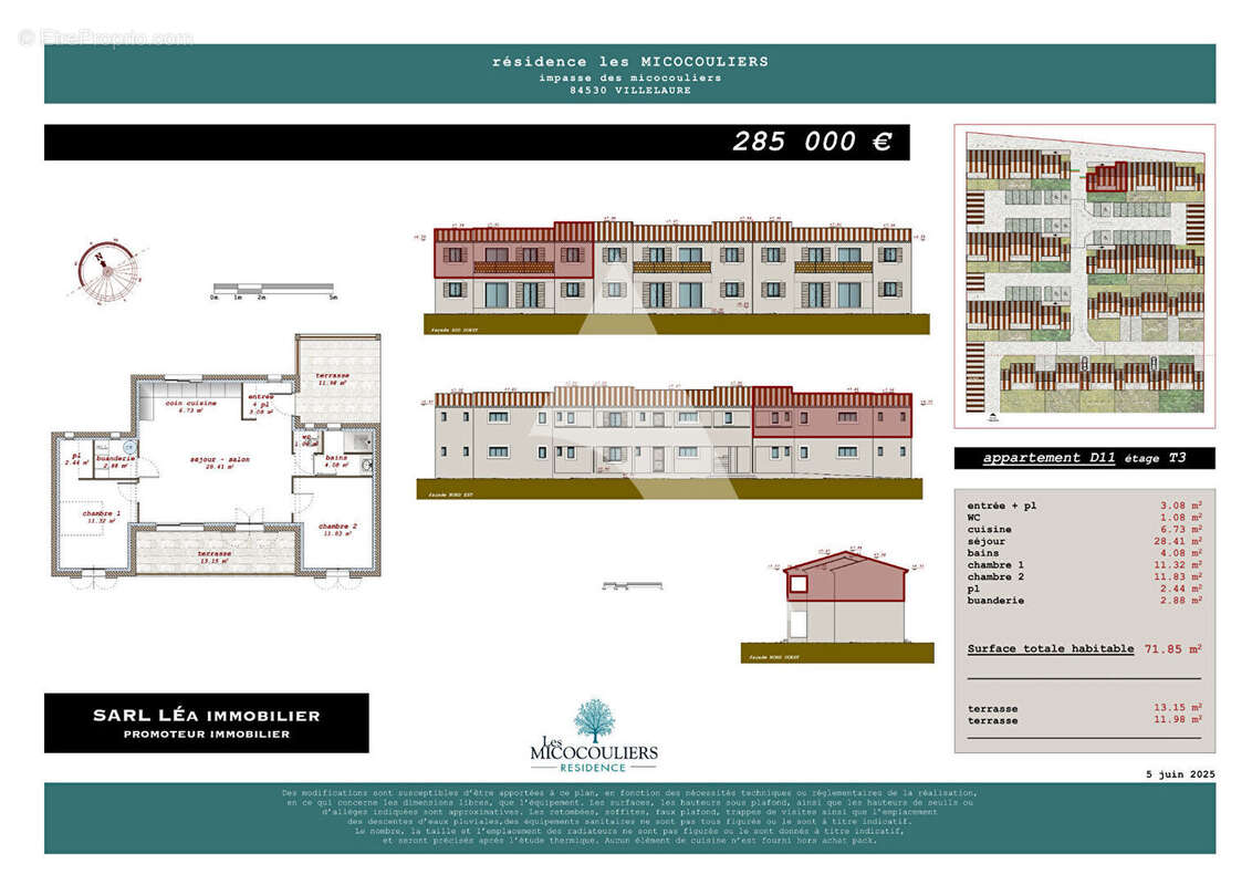 Appartement à VILLELAURE