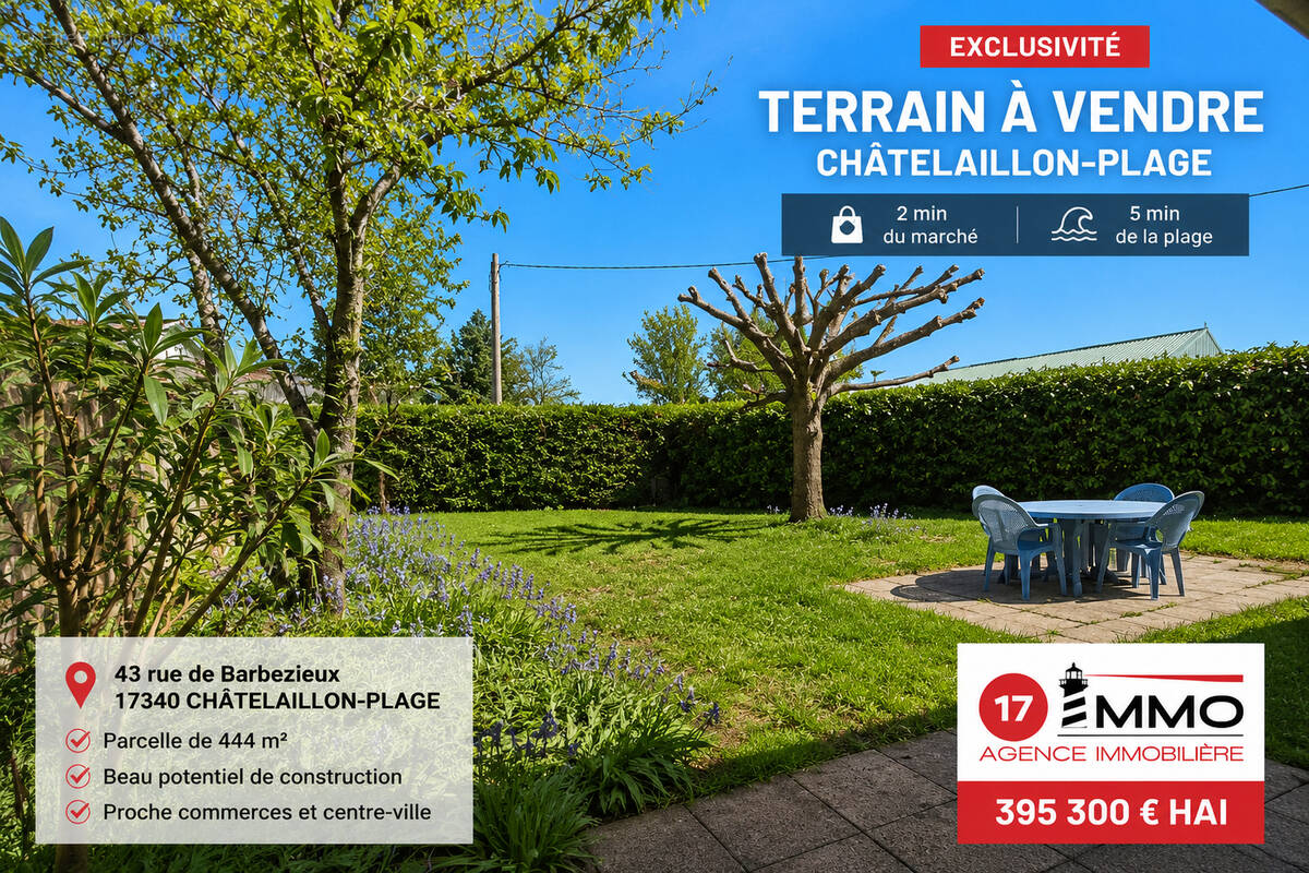 Terrain à CHATELAILLON-PLAGE