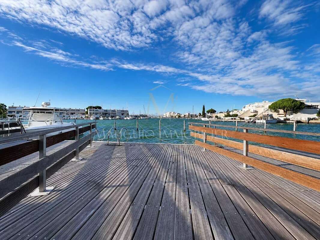 Marina T3 en duplex avec toit terrasse et appontement pour bateau - photo 10