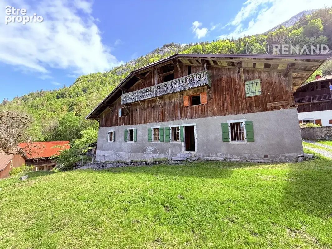 Façade Ouest avec entrée - Maison à CLUSES