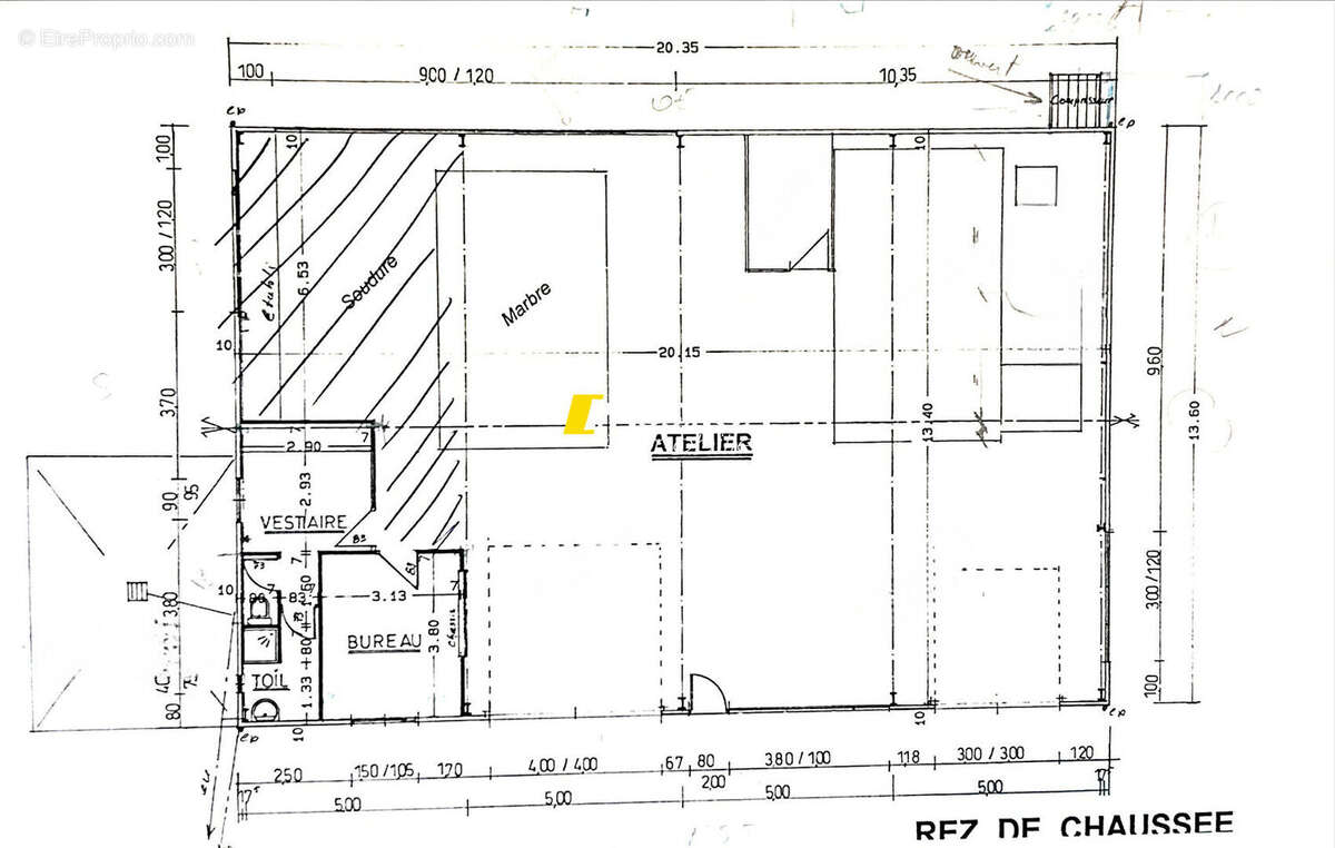 A VENDRE - Local commercial 270 m² et appartement de type 3 - SEVERAC D'AVEYRON - photo 2