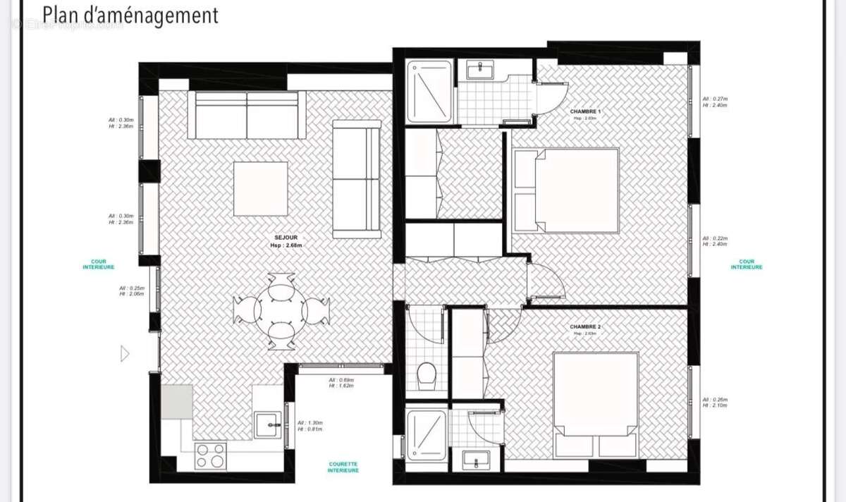 Appartement à PARIS-1E