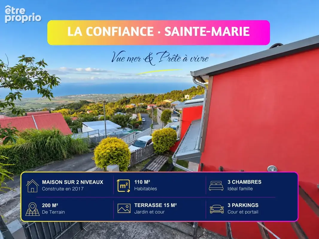 Maison 4 pièces 110 m² à vendre à Sainte-Marie (97438) - photo 2