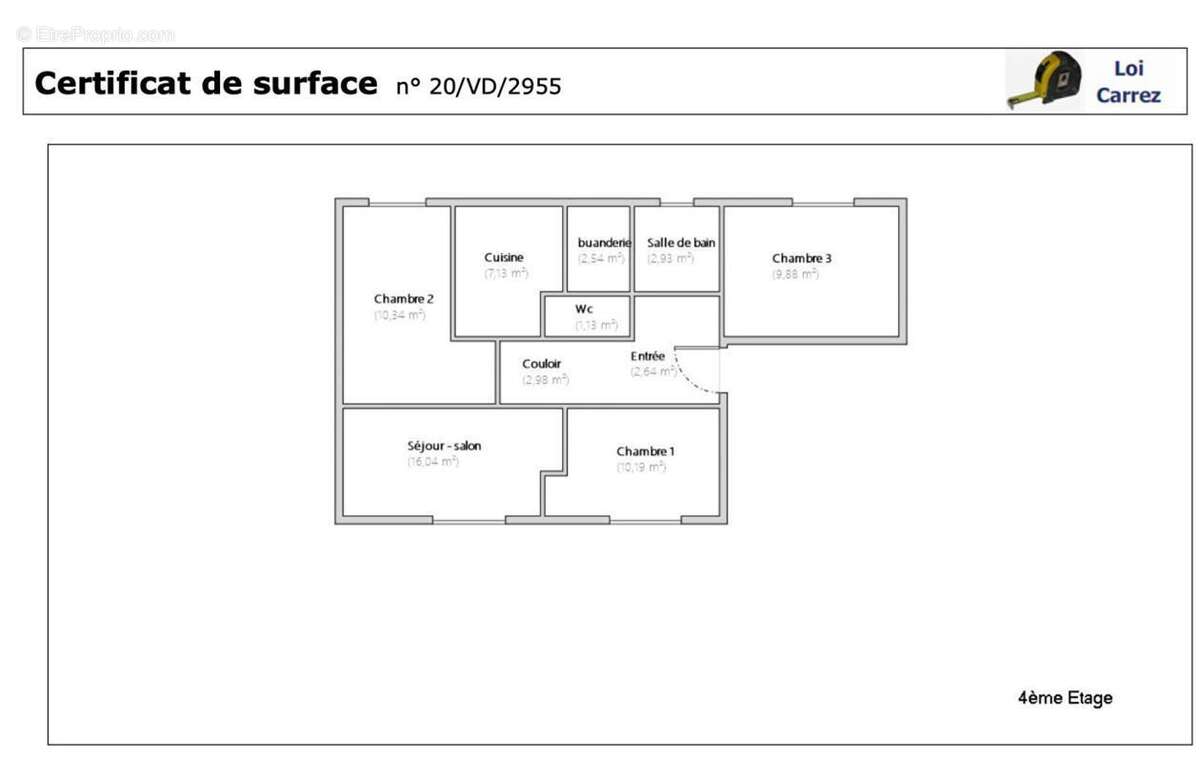 Appartement à SAINTE-GENEVIEVE-DES-BOIS