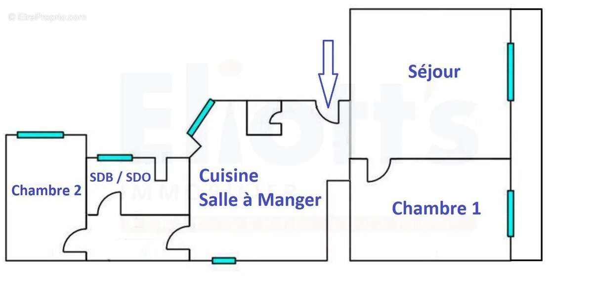 Appartement à PARIS-13E