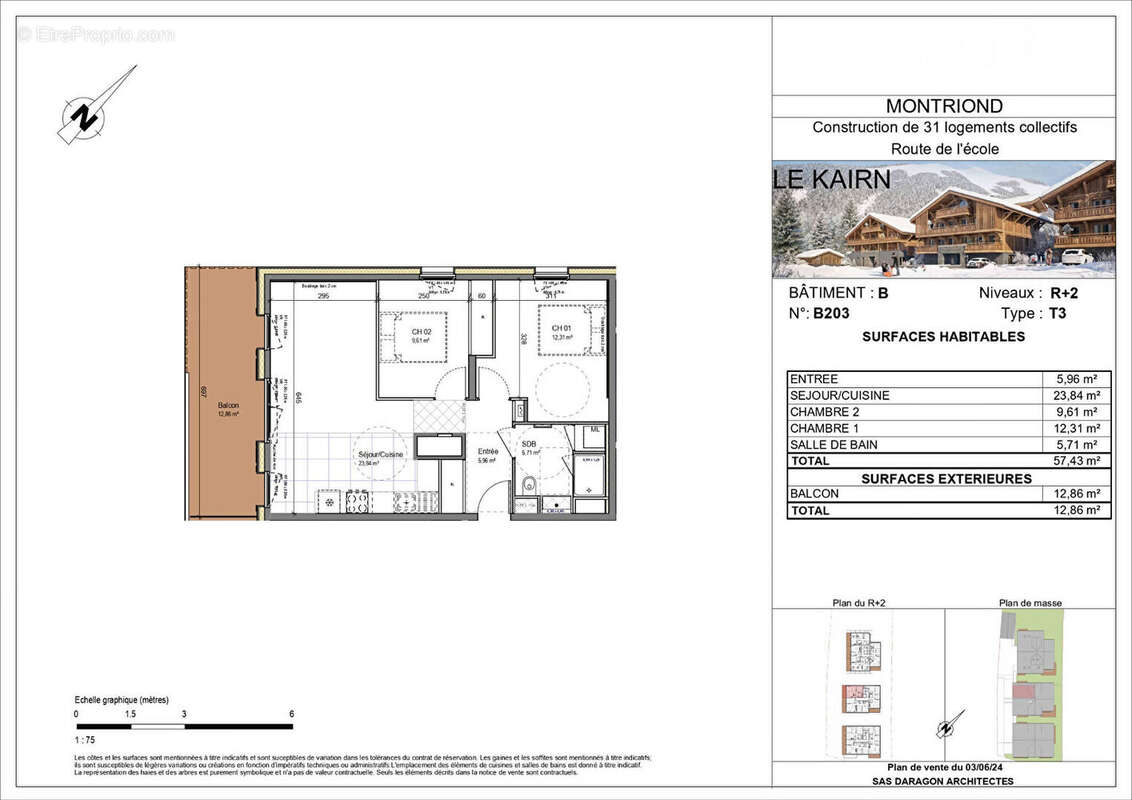 Appartement à MONTRIOND