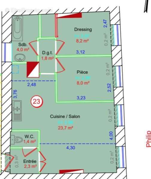 Appartement à LYON-3E