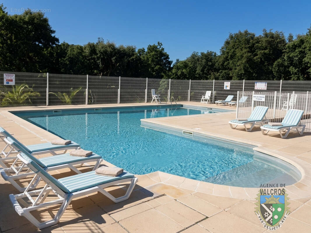 Vente maison 4 pieces dans residence avec piscine collective et tennis garage et parking -domaine de valcros # - photo 10