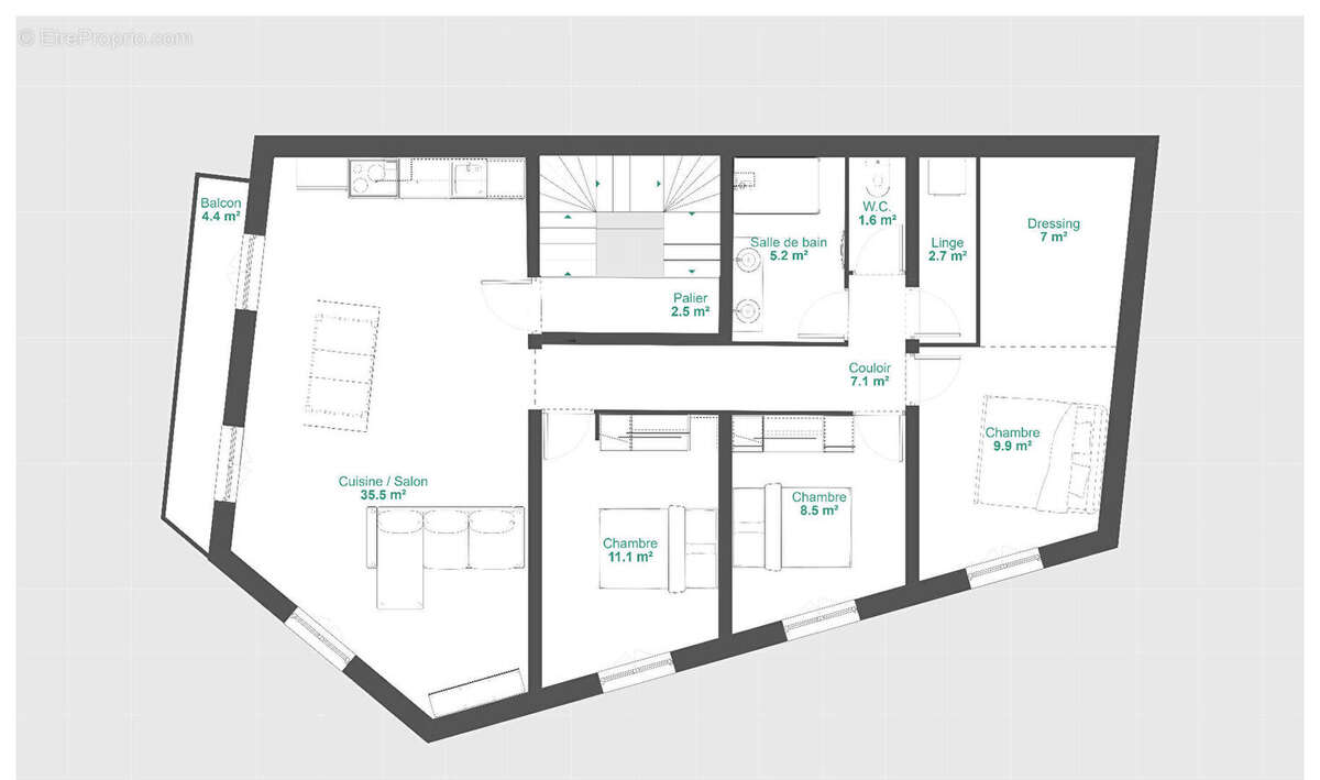 Appartement à MAUGUIO