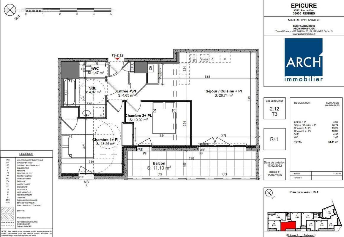 Appartement à RENNES
