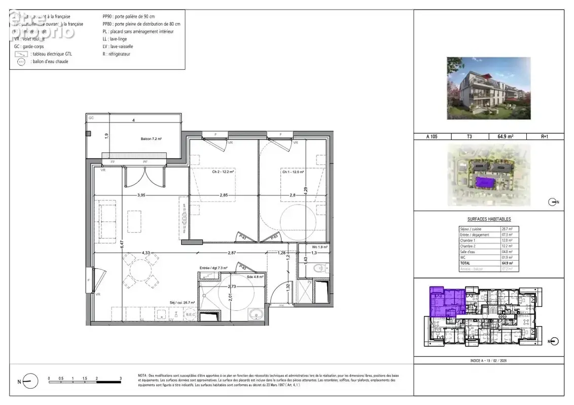 Appartement 65 m² à Cabourg  - photo 4