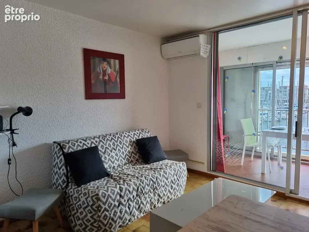 A vendre - gruissan -port - proche plage du grazel studio 4 couchages - vue port - parking - photo 10