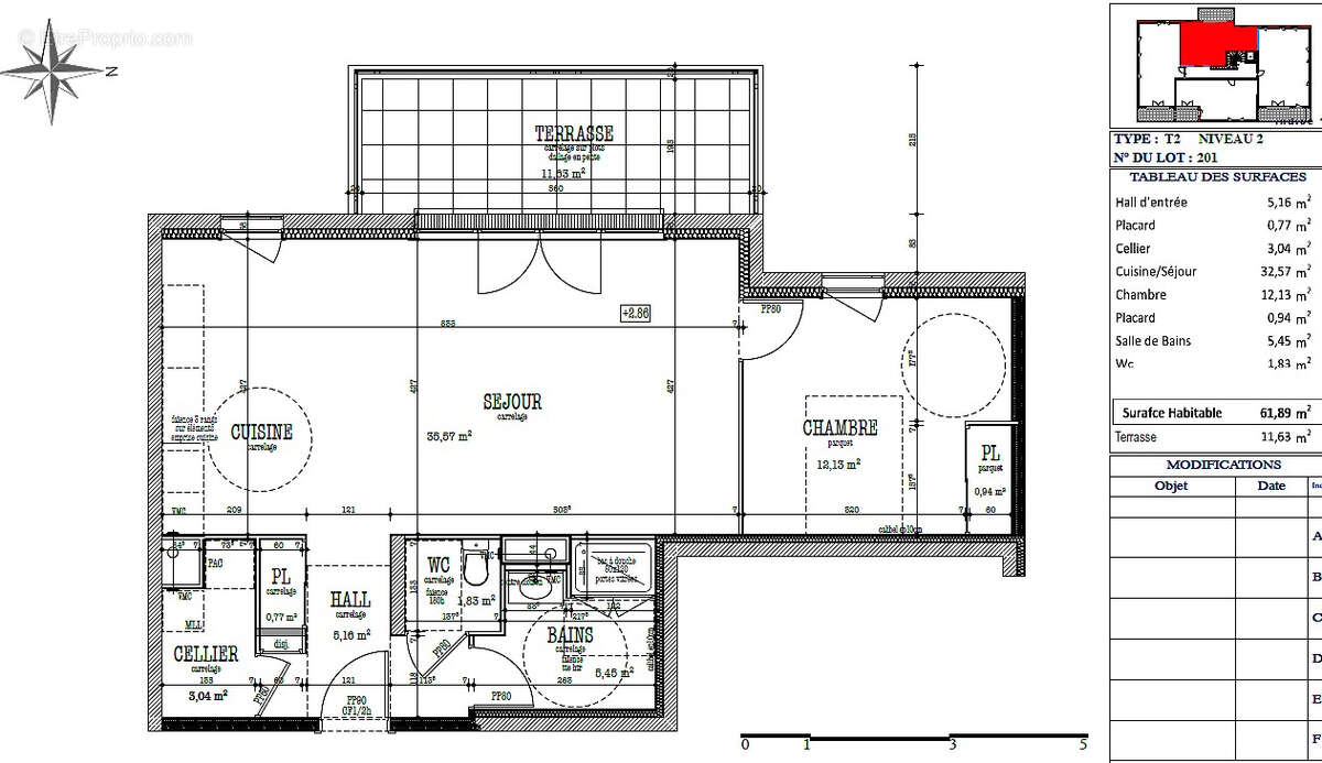 Appartement à BOURG-ARGENTAL