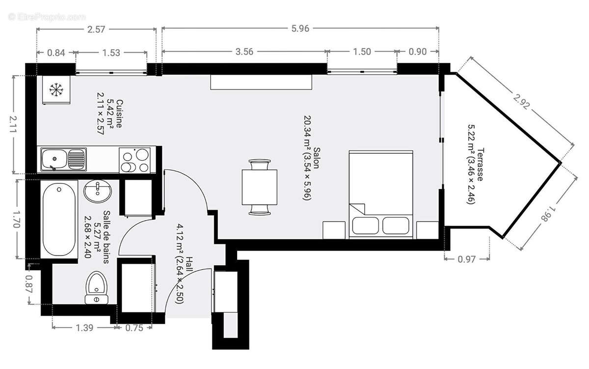 Appartement à PARIS-8E