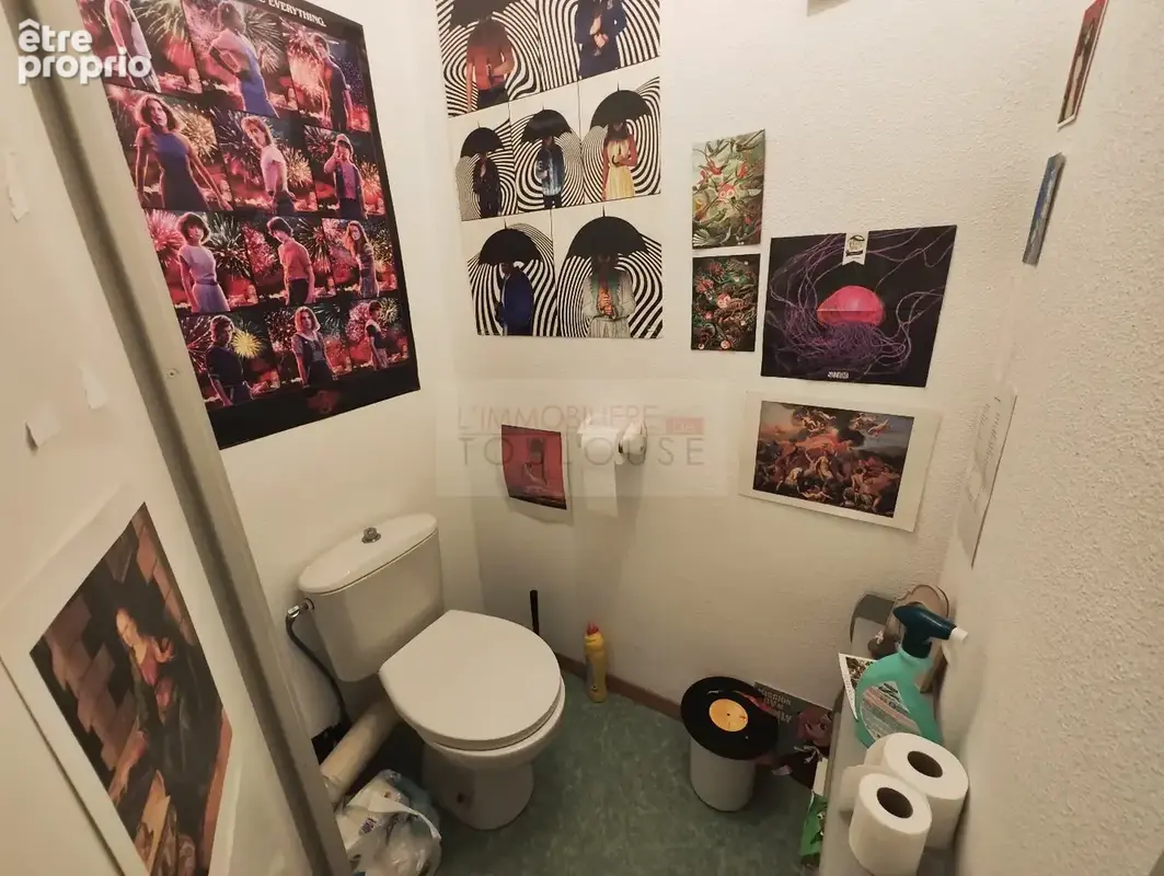 Toulouse 31400  appartement duplex t1 bis vendu loué  parking, cellier, piscine - photo 8