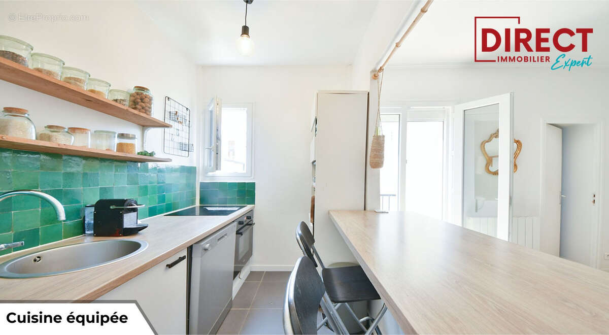 Centre ville : app 2/3p en dernier etage traversant + jardin de 50m2 + balcon + cave - photo 6