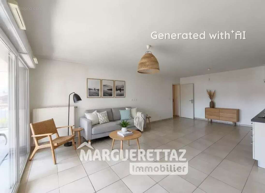 Au coeur de Reignier, T3 avec terrasse au calme + 2 places de parc en sous-sol et cave - photo 3