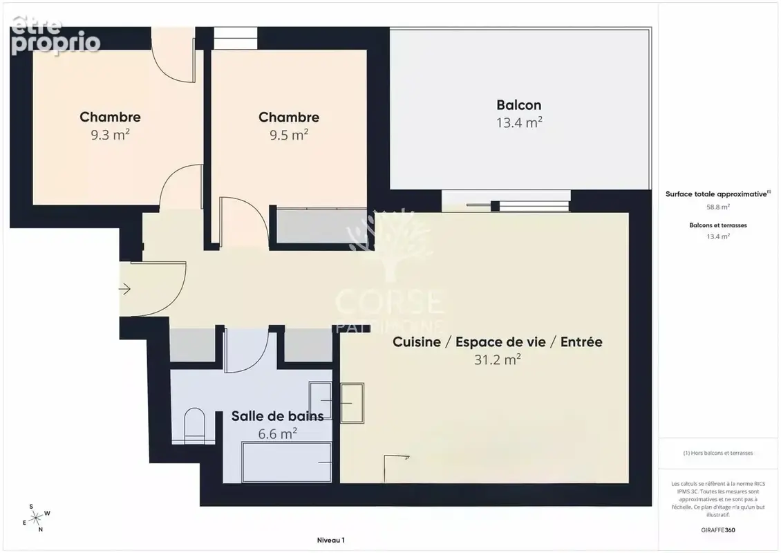 Appartement de Type 3 proche de toutes commodités - photo 14