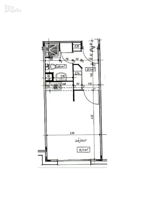 LE MANS Appartement  1 pièce - 22.55 m2 - photo 7