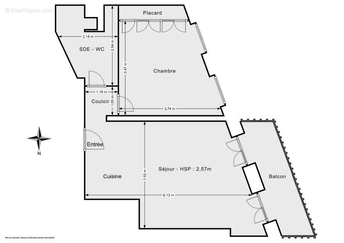 Appartement à PARIS-19E