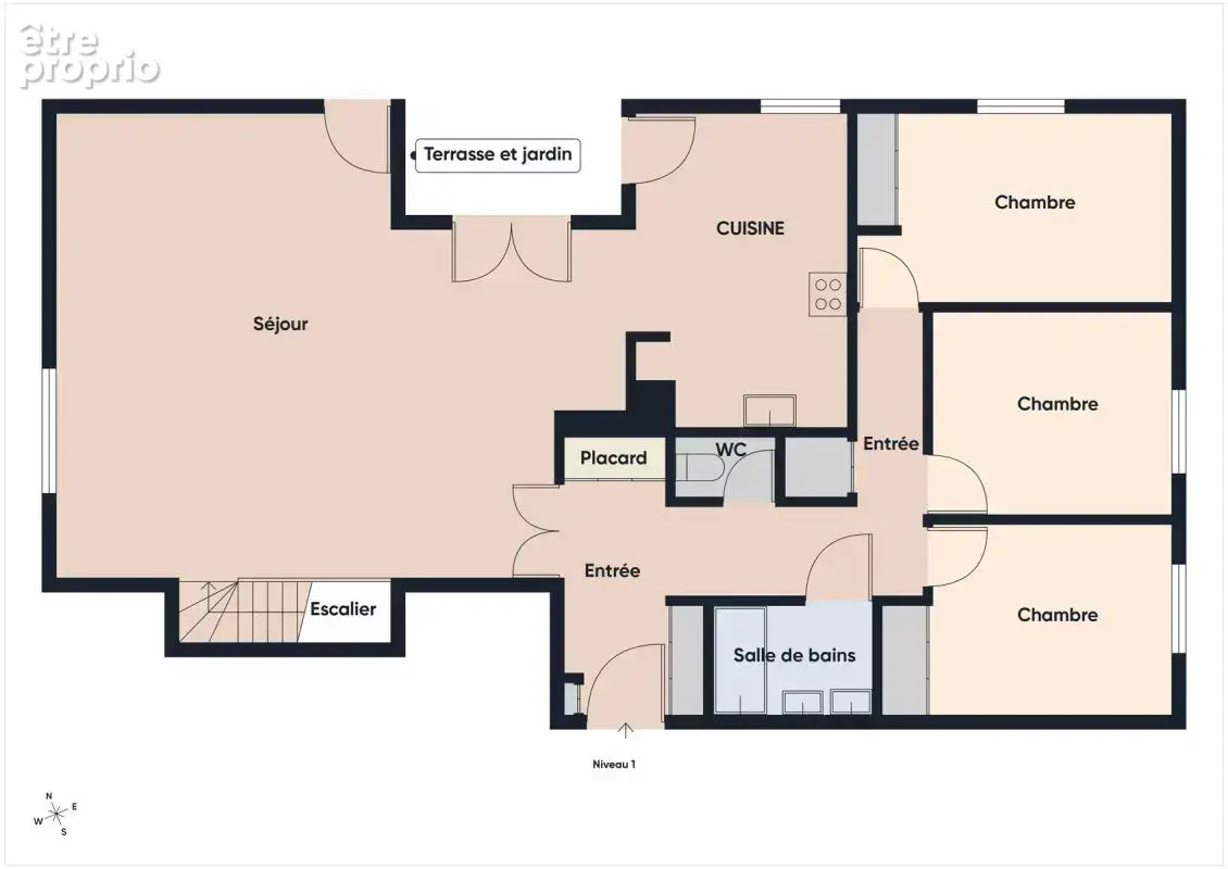 ST-DIDIER-AU-MONT-D’OR – Appartement T6 de 136 m² avec jardin privatif de 234 m2 et terrasse - photo 4
