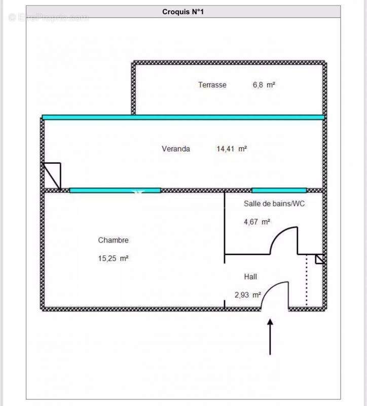 Cannes - Croix-des-Gardes : Appartement rez-de-jardin dans une résidence avec piscine d'une superficie totale de 44,06 m² - photo 10