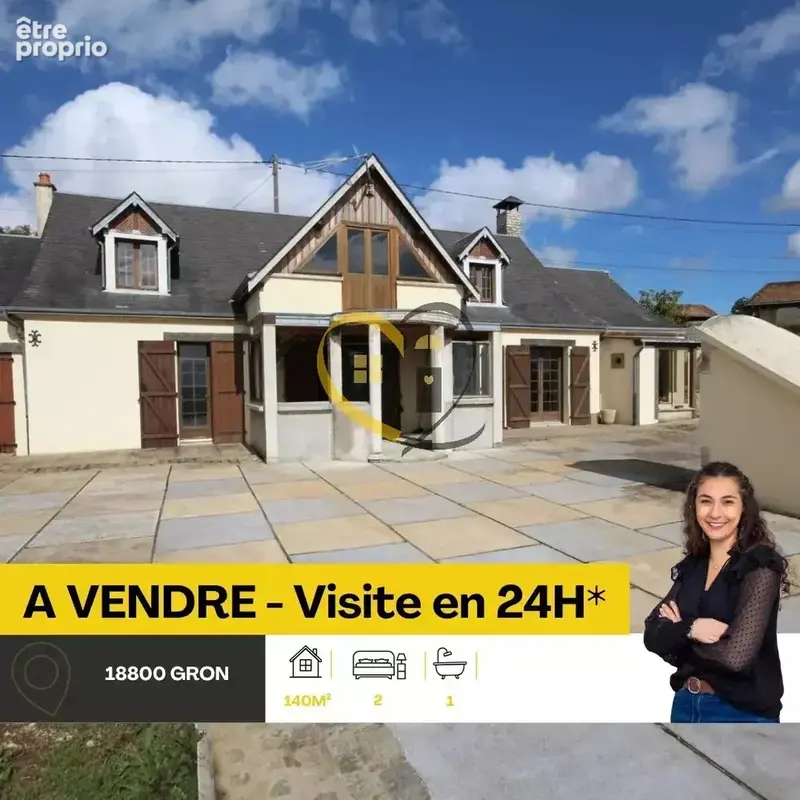 Photo Maison à Gron au prix de 127 000€