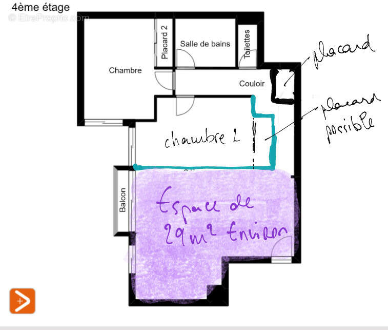 Appartement à PARIS-14E