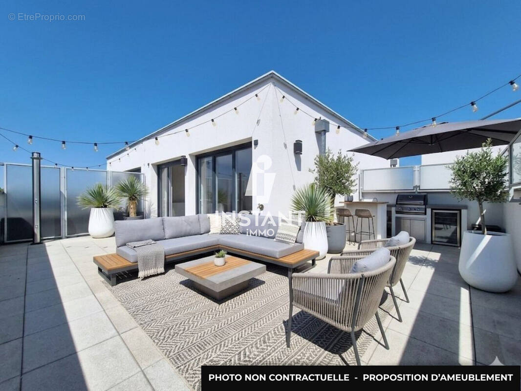 Terrasse 1 (projection) - Appartement à CRETEIL