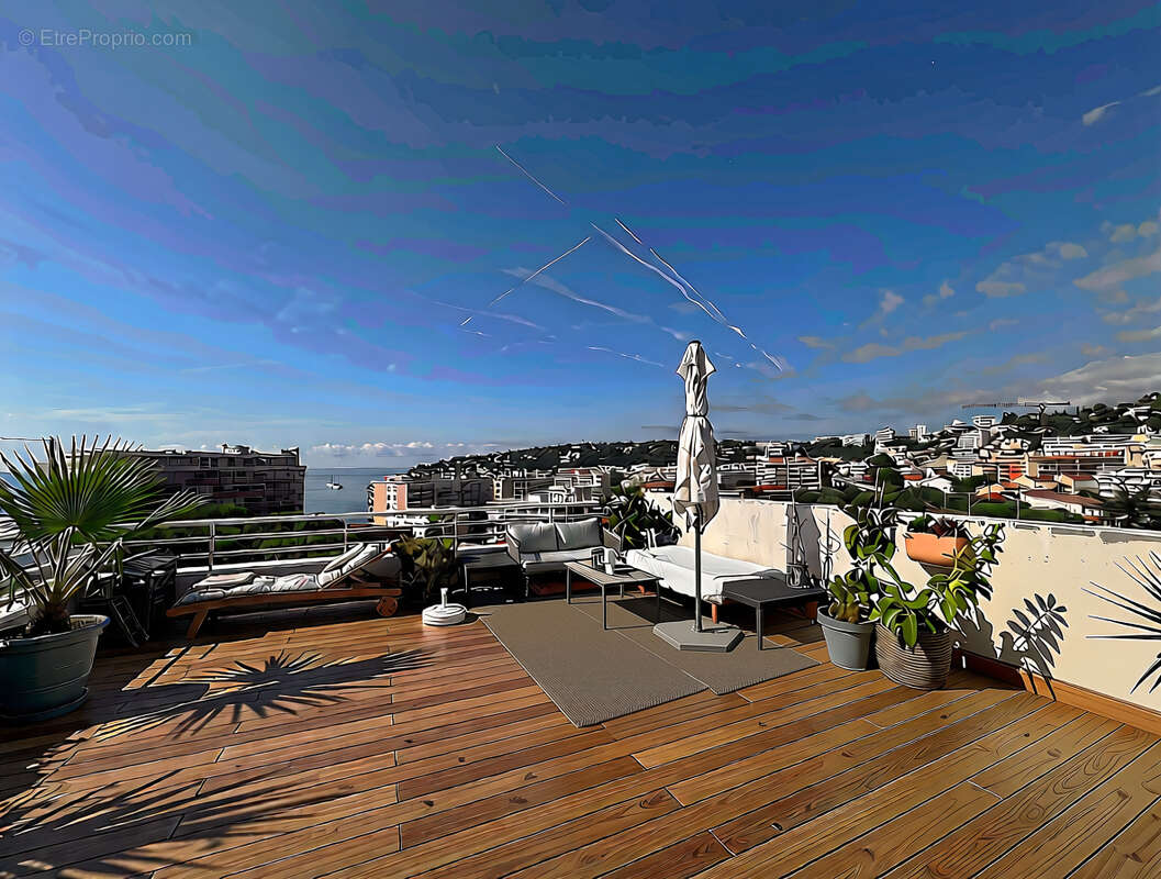 Penthouse 4p vue mer à roquebrune cap martin-carnoles - photo 18
