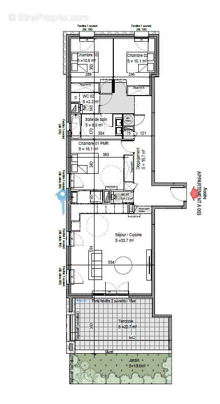 Appartement t4 (3 ch), proche centre ville. - photo 7