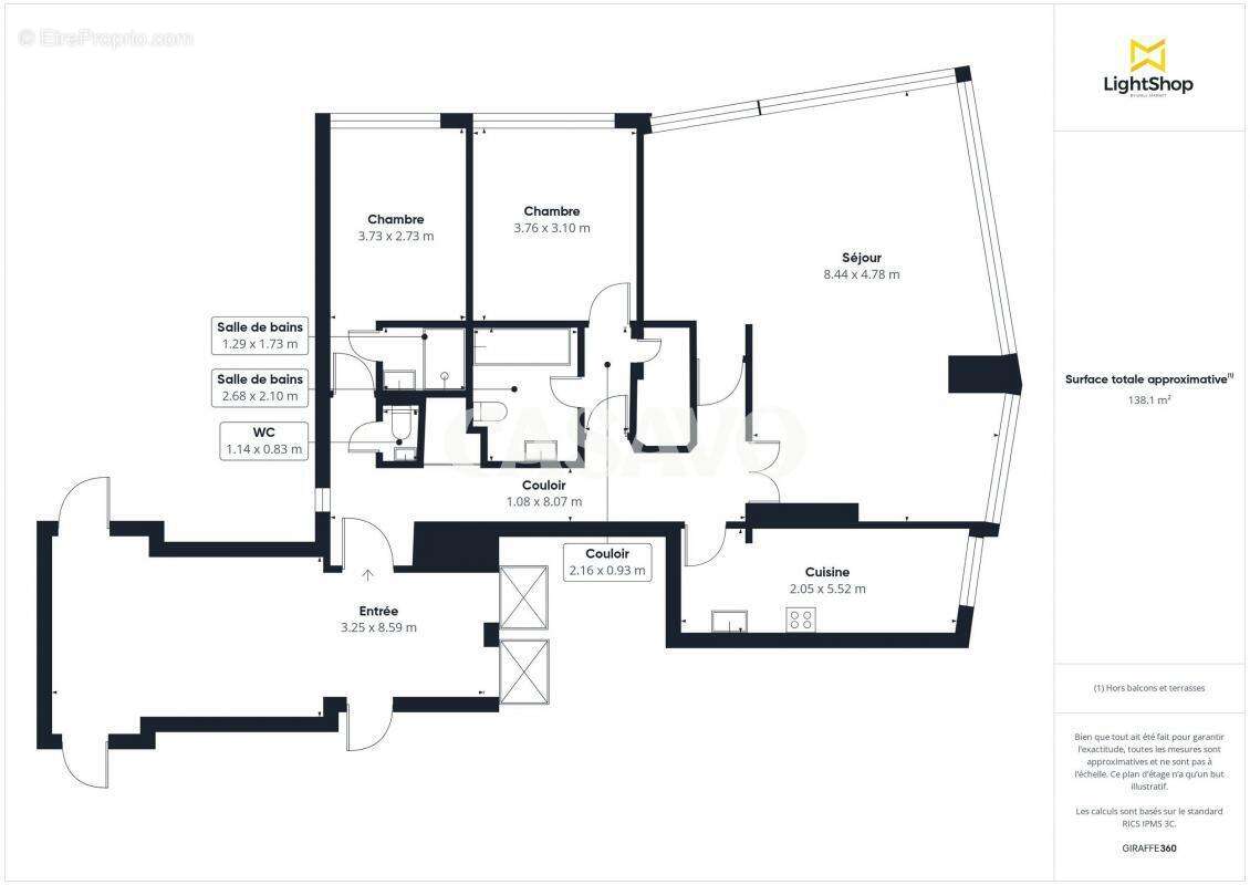 Appartement à PARIS-15E