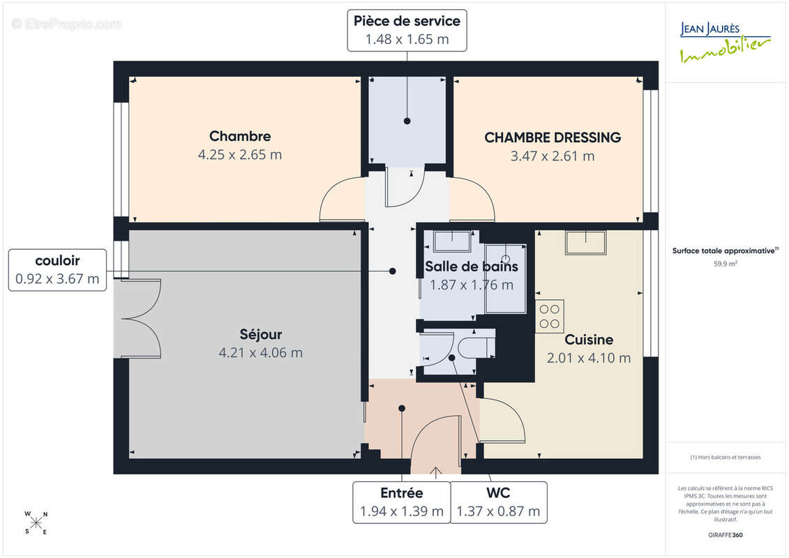 Appartement 2 chambres - photo 12