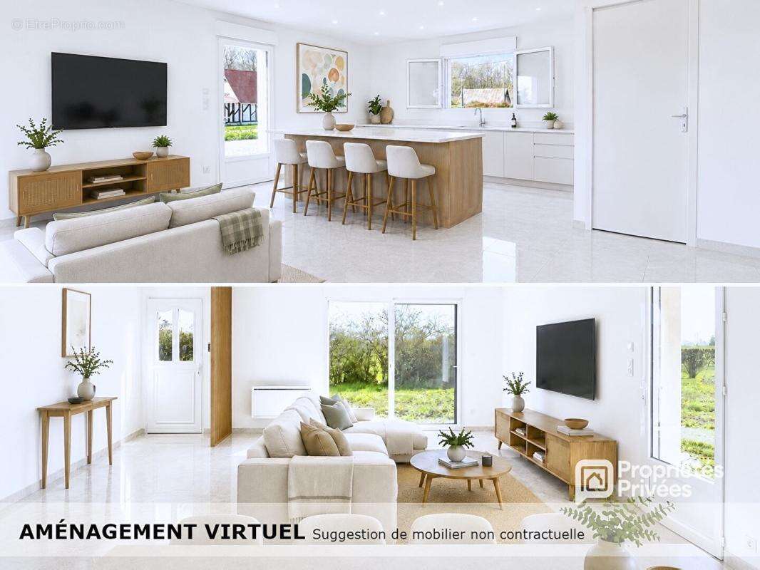 Plain-pied, Maison neuve 2026 - 3 chambres - Pièce de vie 40 m²  - Terrain 1 575 m² - photo 3