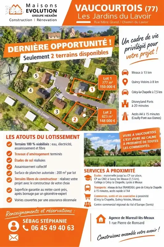 Terrain 777 m² à vendre à Vaucourtois (77580) - photo 1