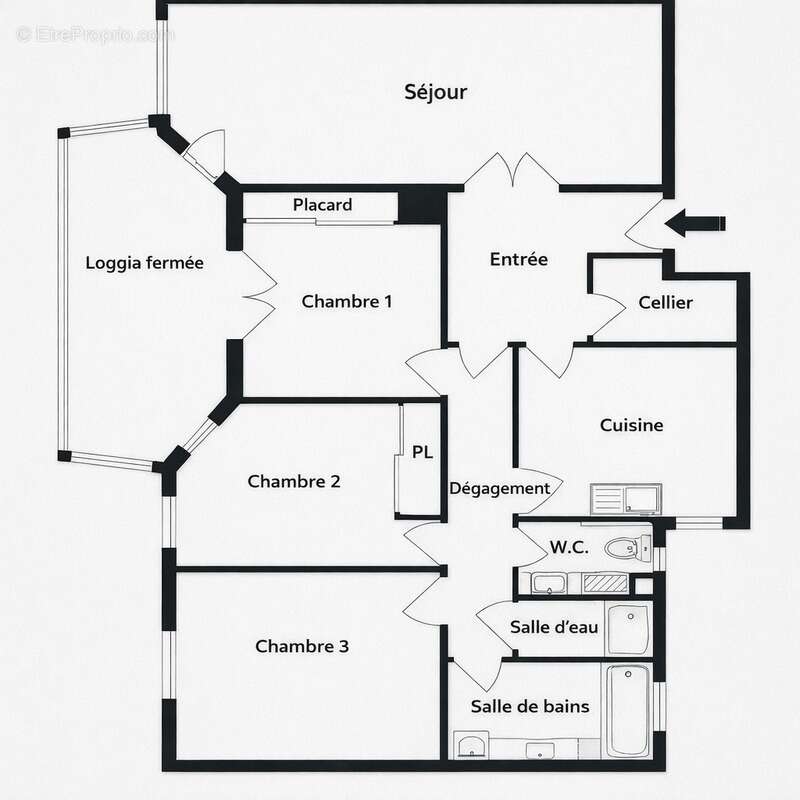 Appartement à ASNIERES-SUR-SEINE