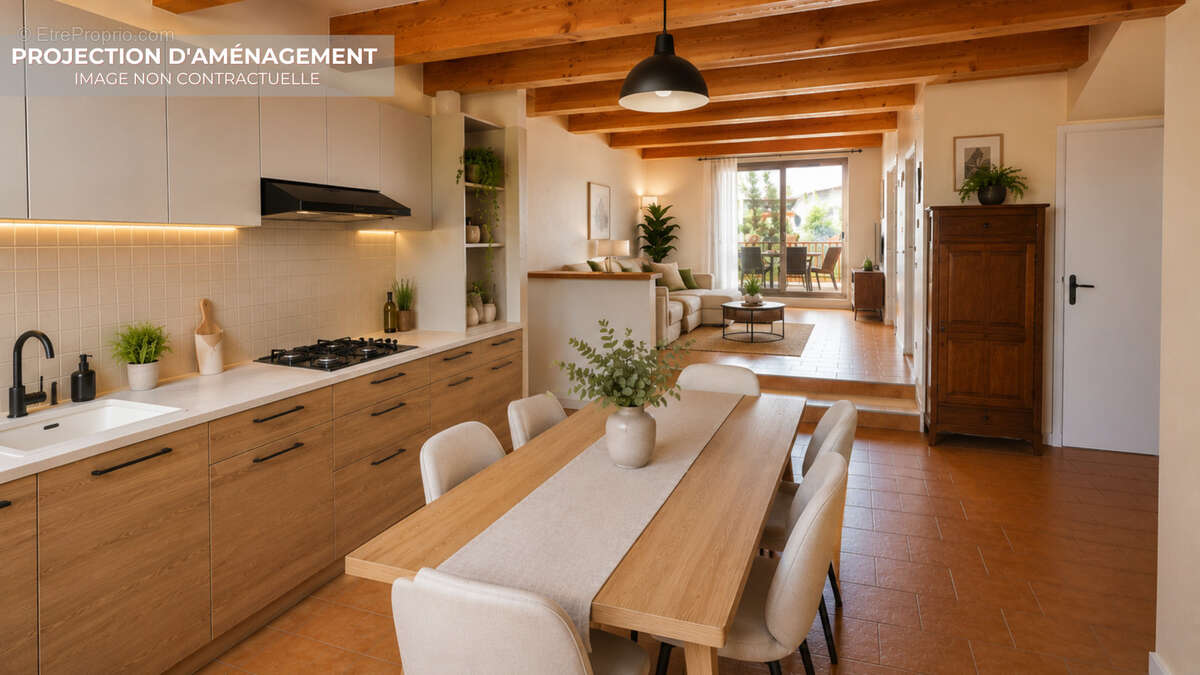 Maison de village T5 de 102 m2 avec terrasse, garage et annexes - photo 3