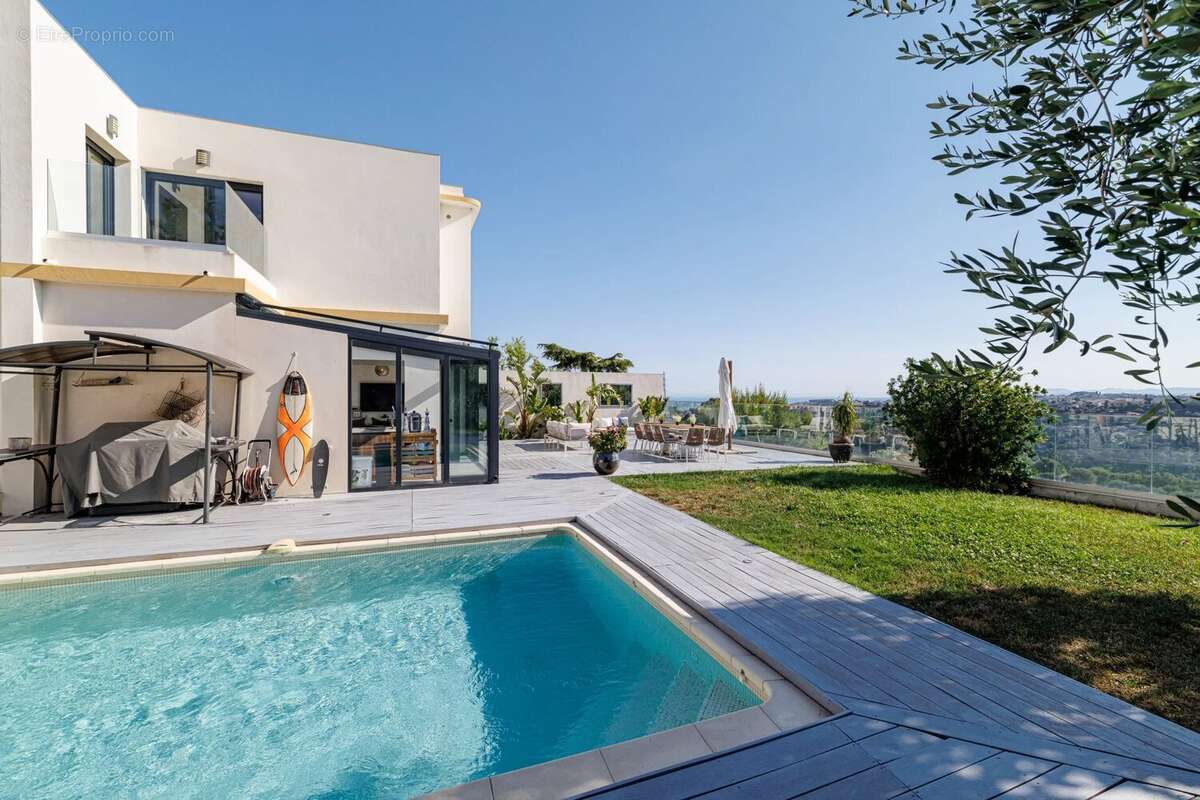Villa californienne. nice  / saint pierre  / vue mer panoramiquede feric - photo 5
