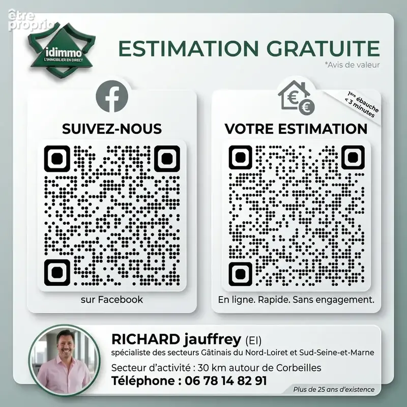 Ensemble immobilier avec 2 maisons indépendantes sur 964 m2 à Sceaux-du-Gâtinais, 10 Mn Beaumont-du-Gâtinais - photo 24