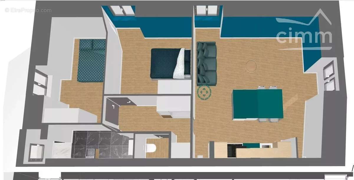 Appartement à SAINT-MARTIN-D'HERES