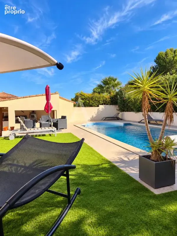 Ouveillan - maison 3 chambres - 89m² - jardin avec piscine sans vis a vis - photo 6