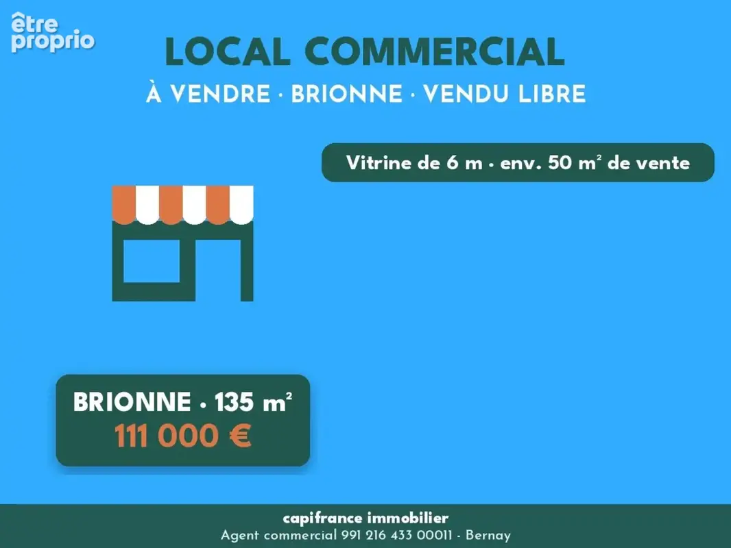 Local commercial 135 m² – vendu libre – brionne – emplacement n°1 - photo 2