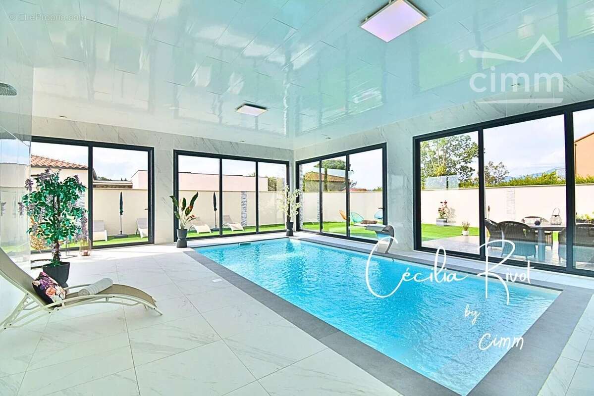 Llupia (66) villa d’exception contemporaine  avec piscine interieur - photo 20