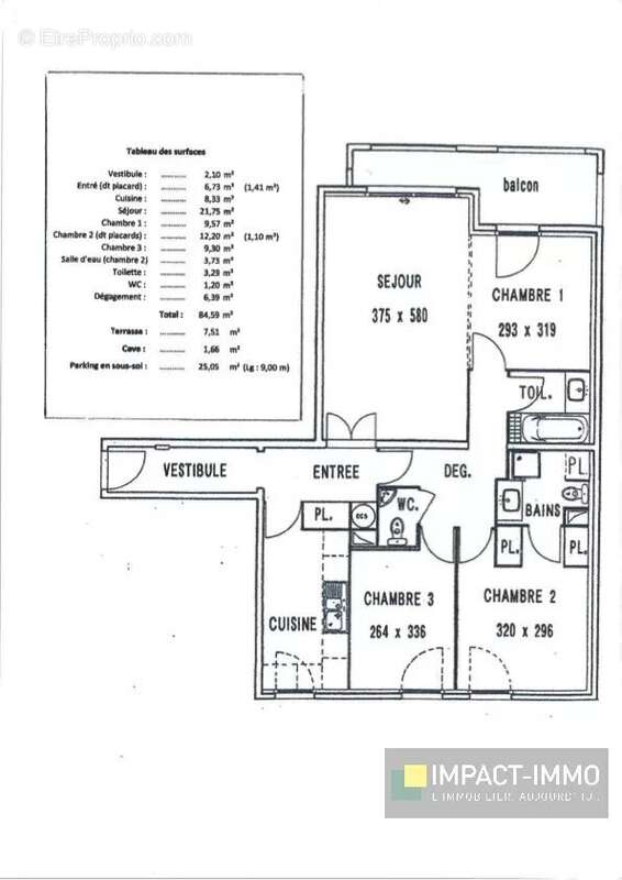 Appartement à LA GARENNE-COLOMBES