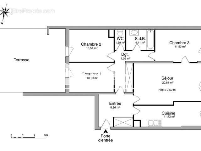 Appartement à LEVALLOIS-PERRET