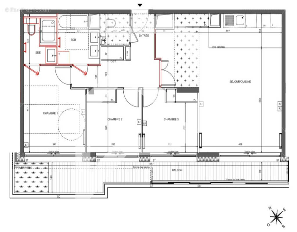 Appartement à PARIS-15E