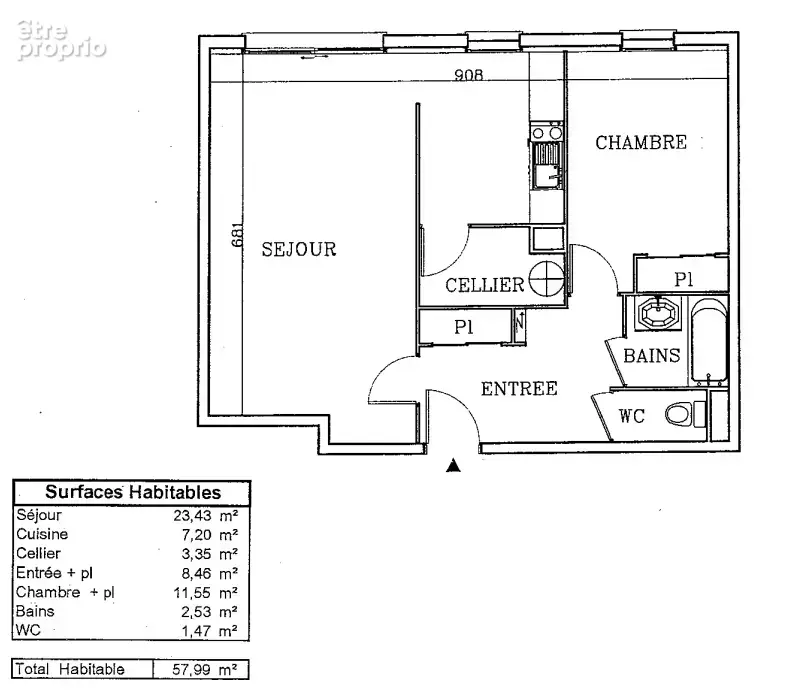 Appartement à ABBEVILLE