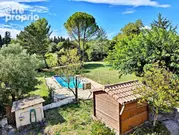 Vue jardin depuis terrasse - Maison à VIVIERS