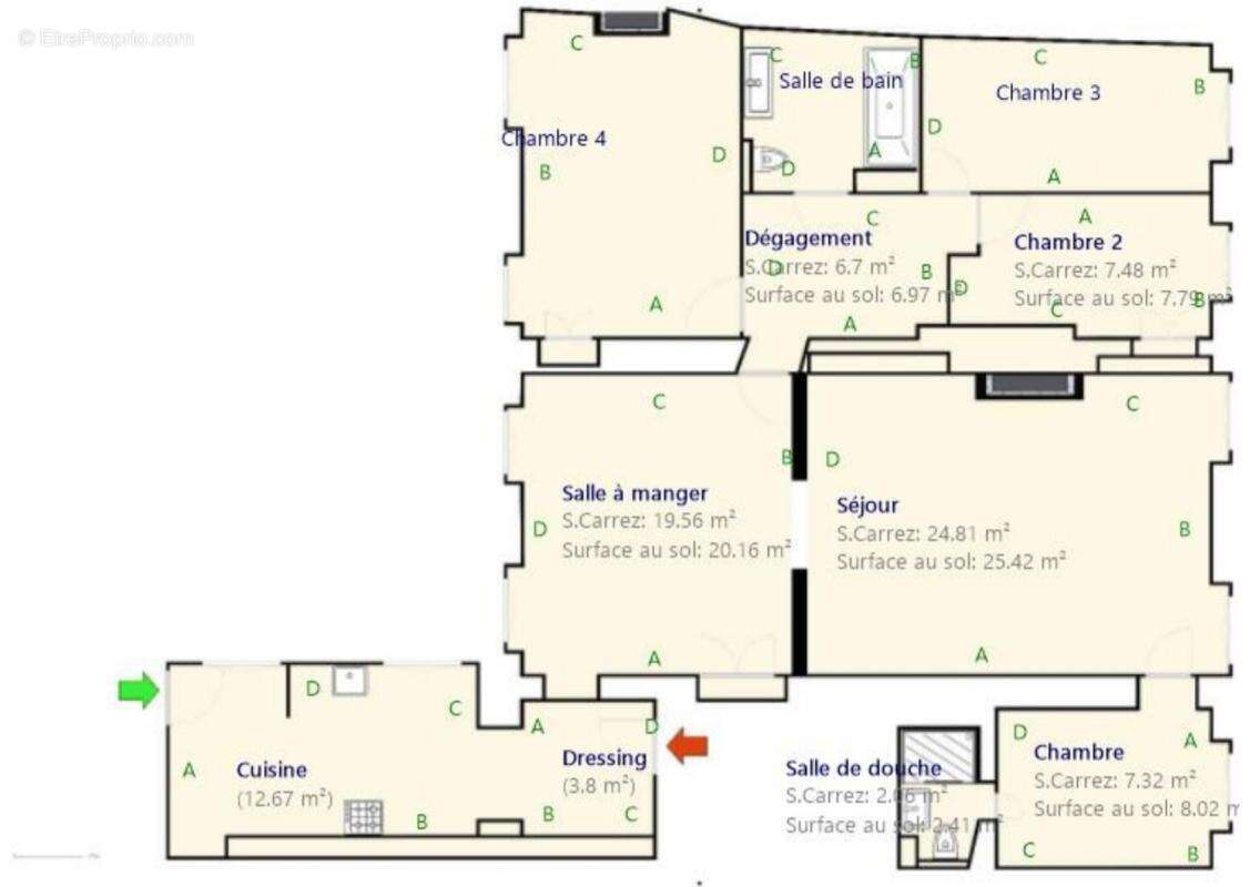 Appartement à PARIS-1E