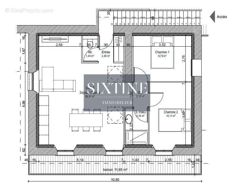 Appartement à ROCHETOIRIN